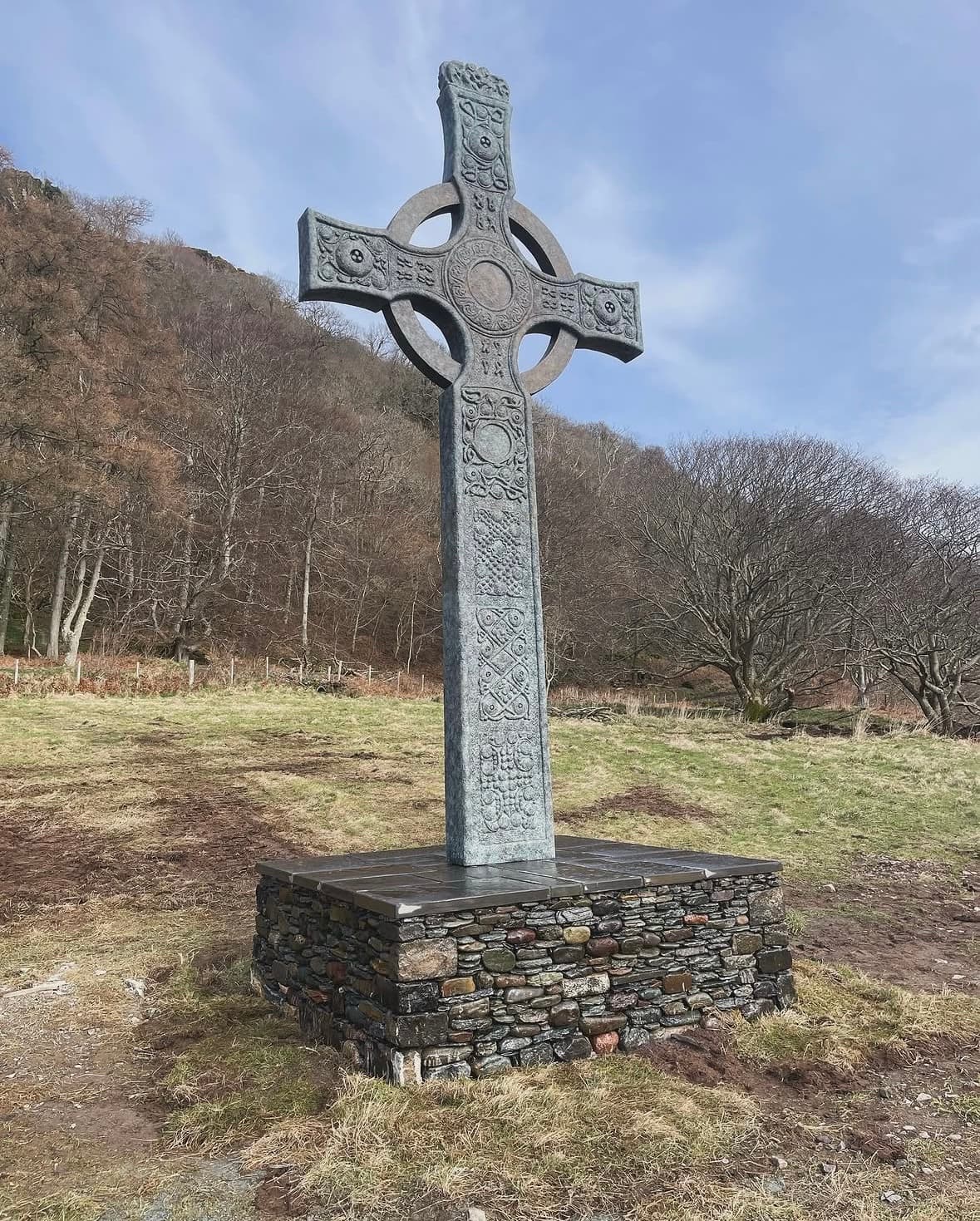 Celtic cross stonework image 1