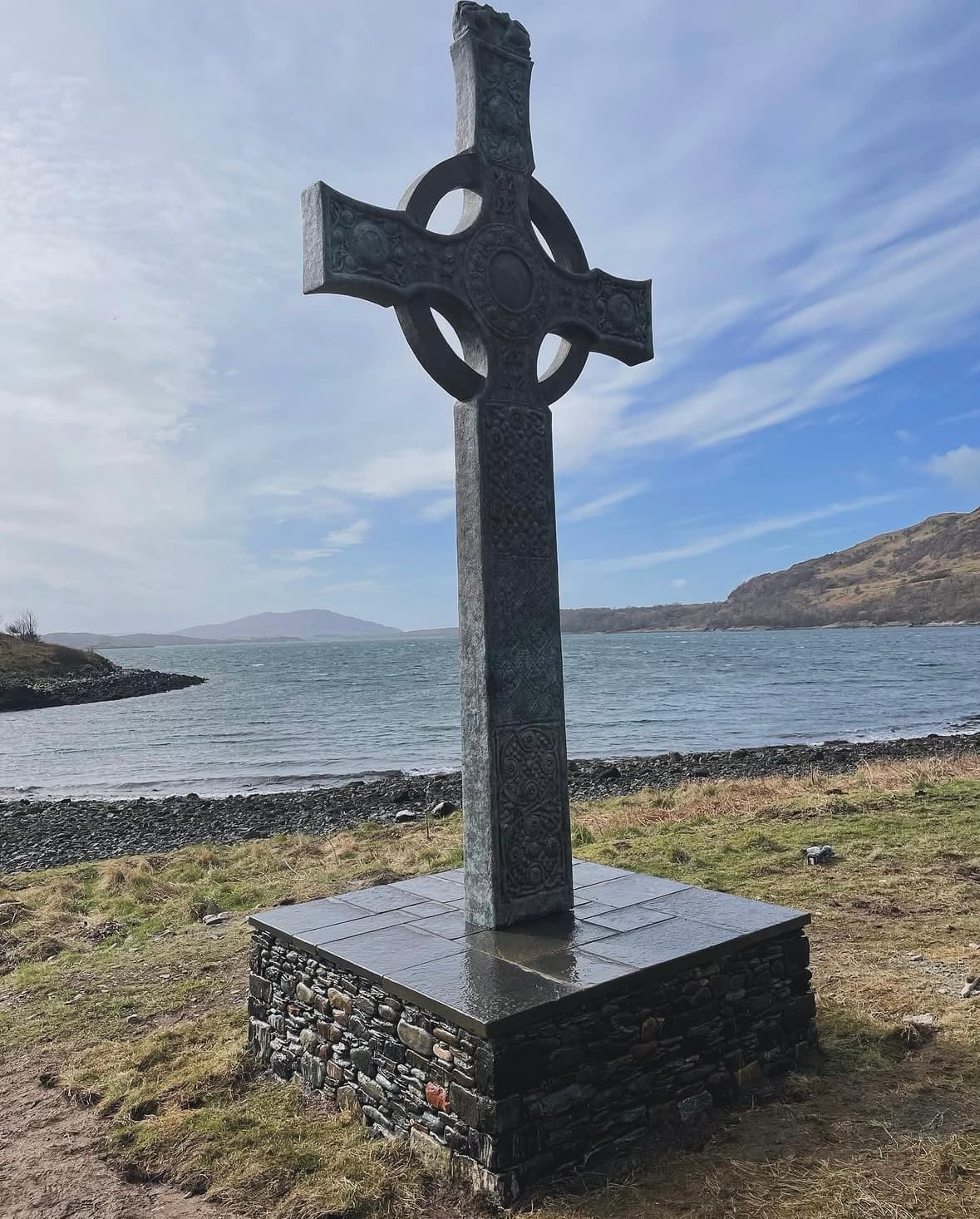 Celtic cross stonework image 2
