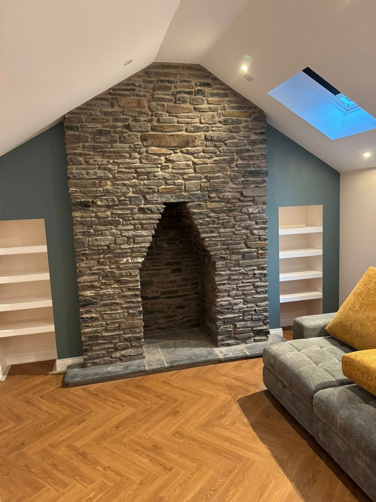 Fireplace stonework image 1