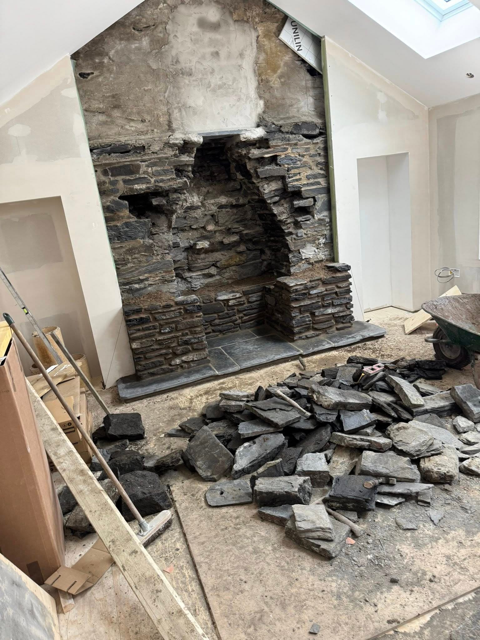 Fireplace stonework image 2