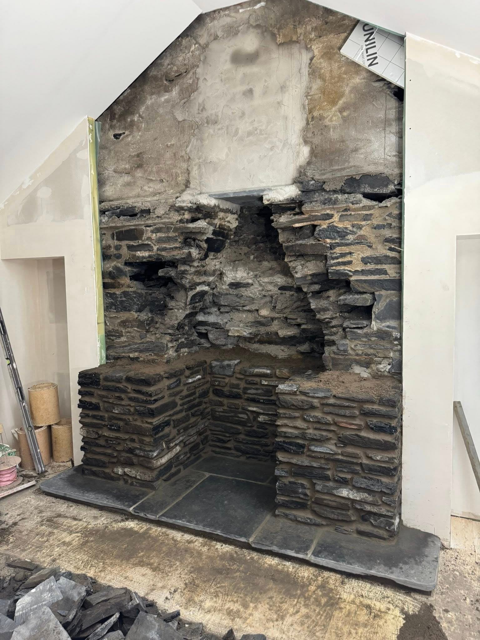 Fireplace stonework image 3