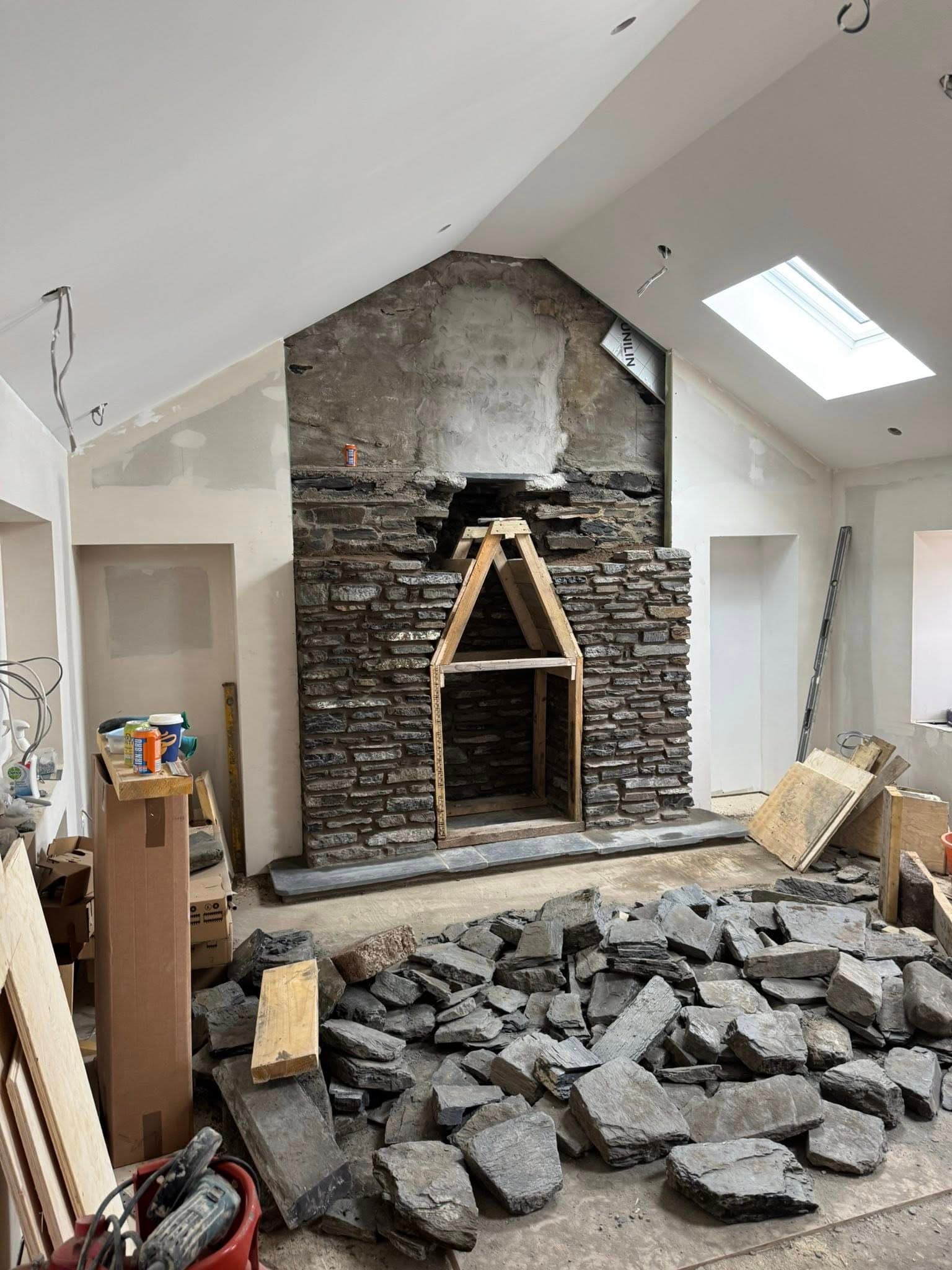 Fireplace stonework image 4
