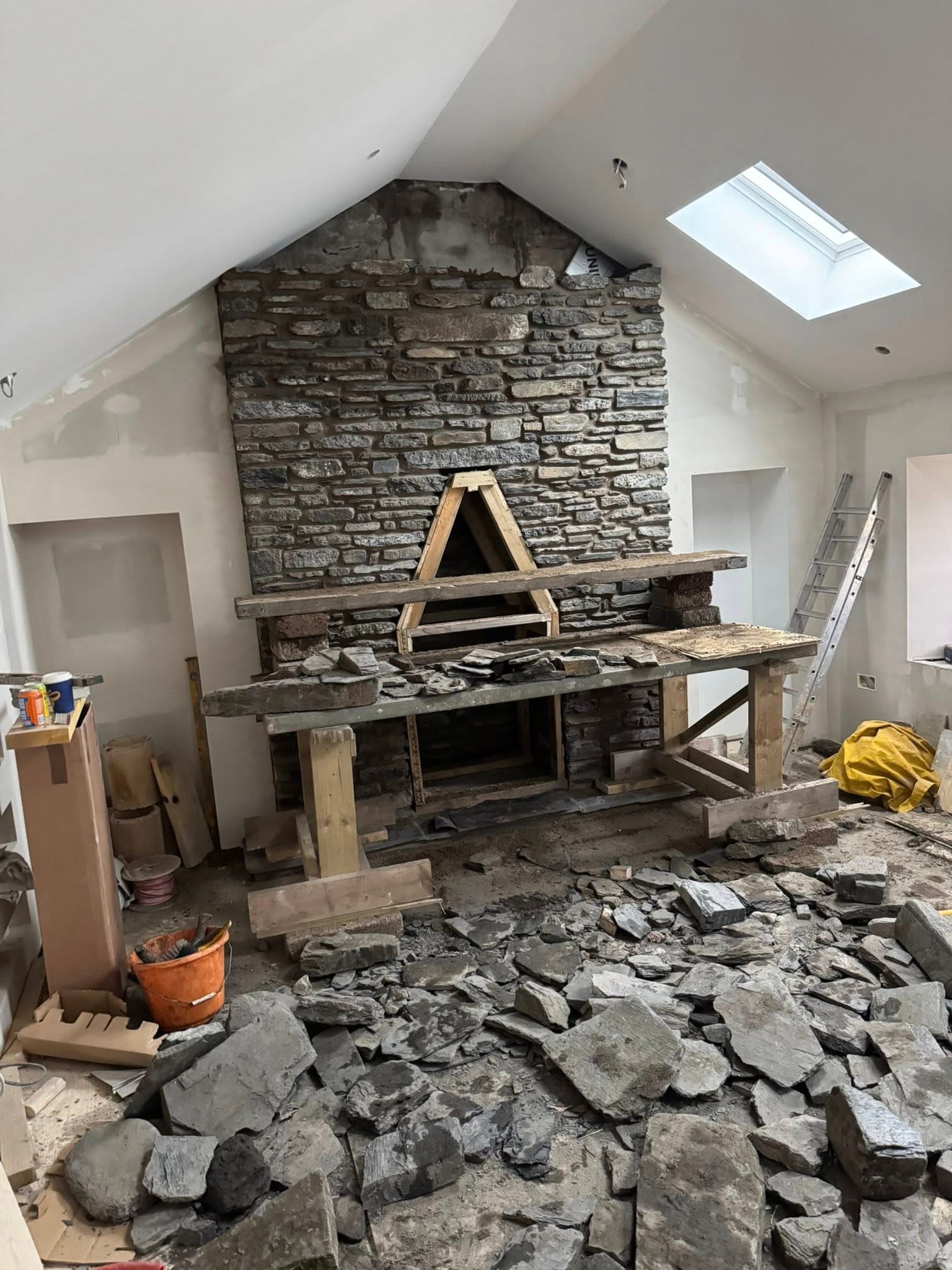 Fireplace stonework image 5