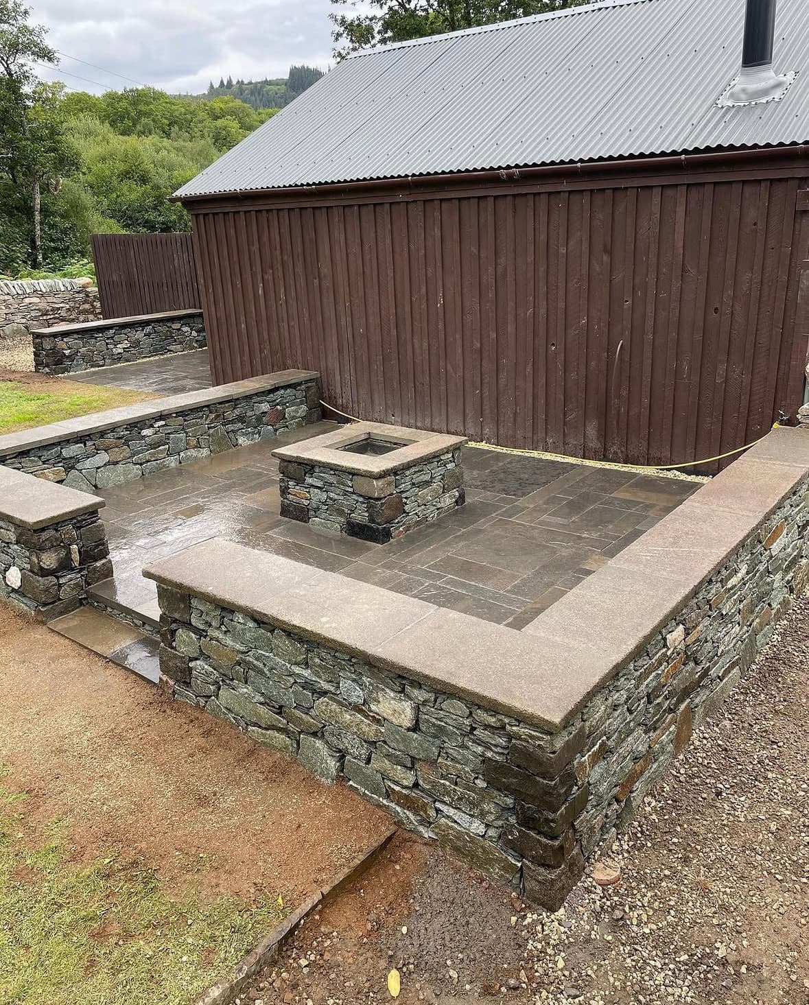 Patio and fire pit image 3