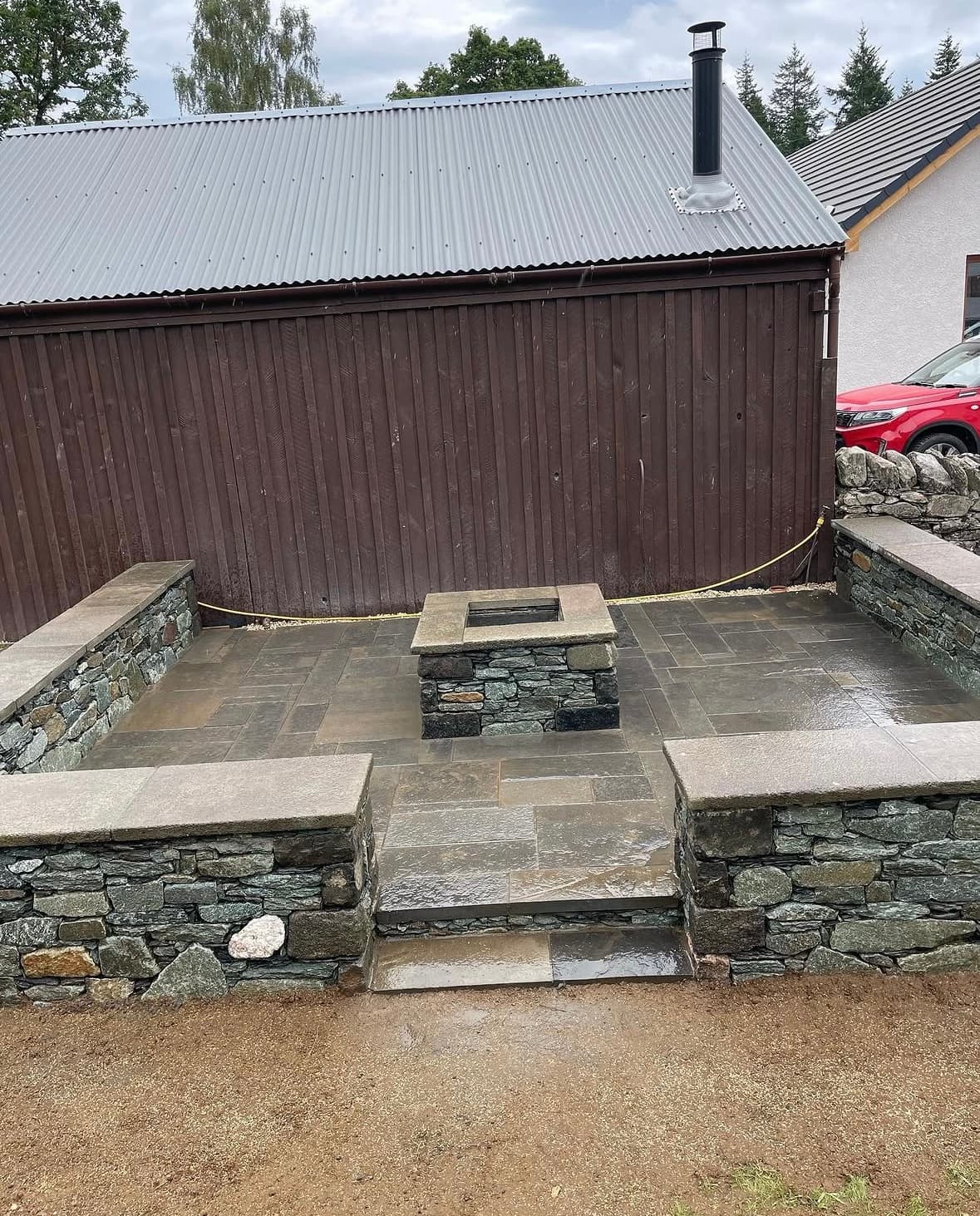 Patio and fire pit image 4