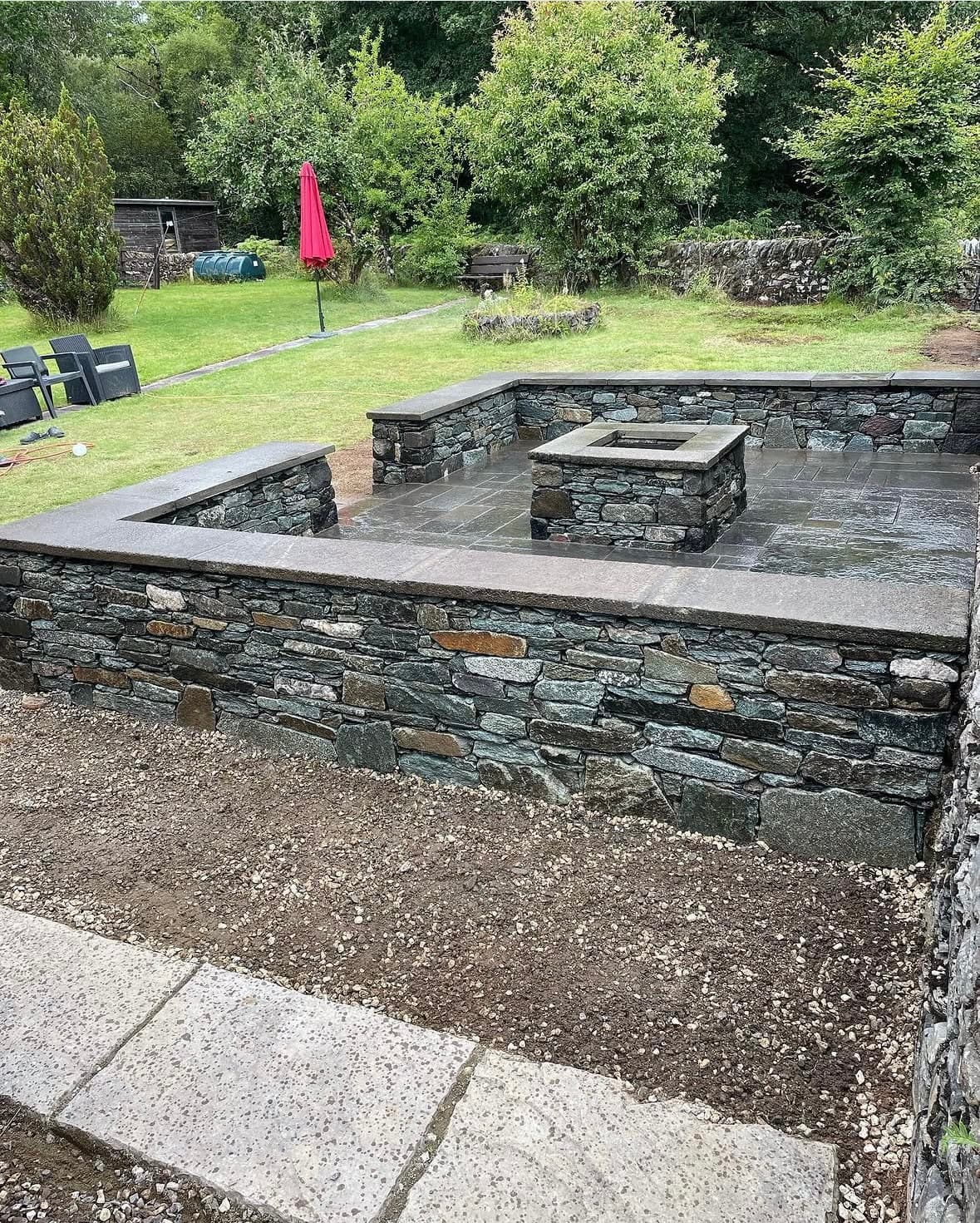 Patio and fire pit image 5