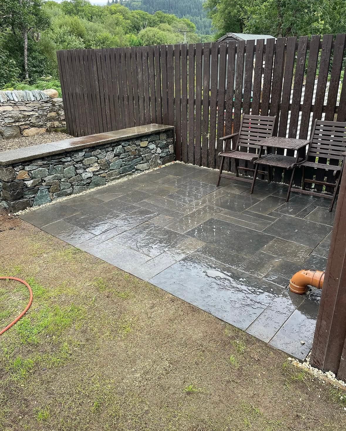 Patio and fire pit image 7