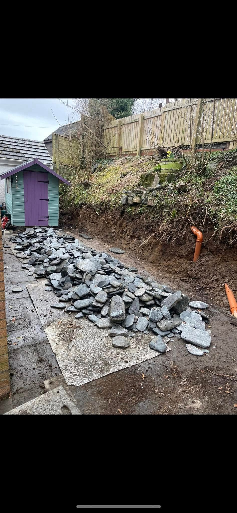 Slate retaining wall image 2