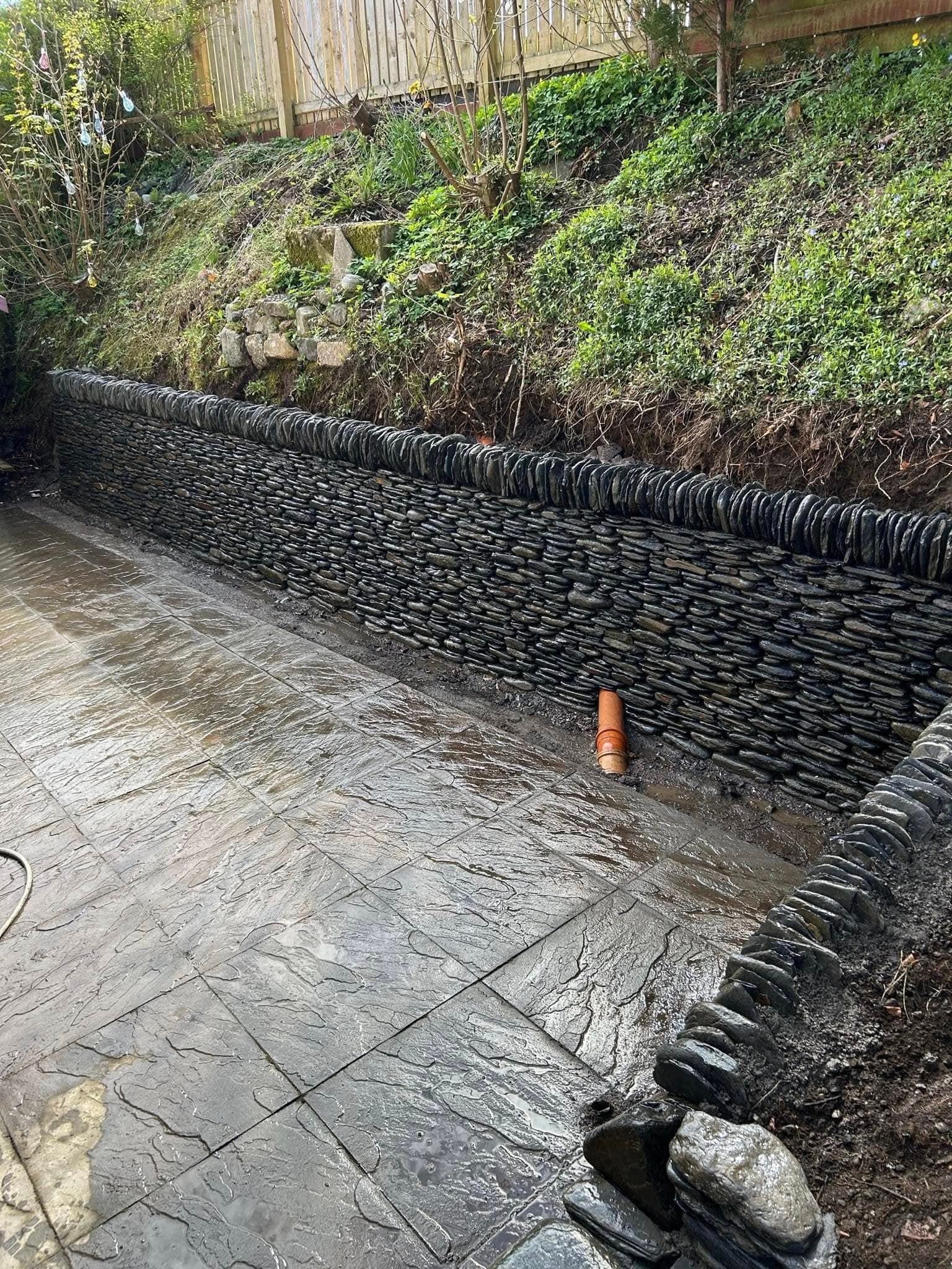 Slate retaining wall image 3